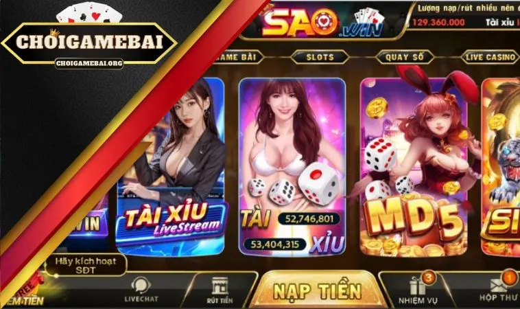 SaoWin nhiều sạn trong quá trình cá cược